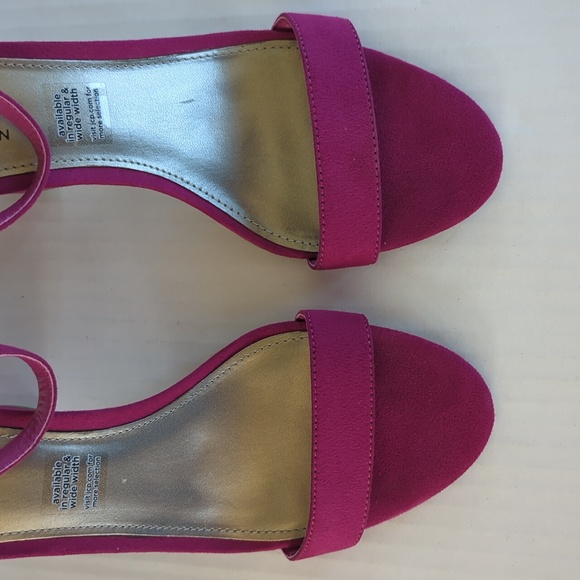 Worthington Beckwith Block Heel Open Toe Sandals 8 Fuchsia Pink - Picture 14 of 16